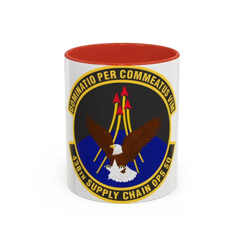 438th Supply Chain Operations Squadron (U.S. Air Force) Accent Coffee Mug 11oz Red - Go Mug Yourself