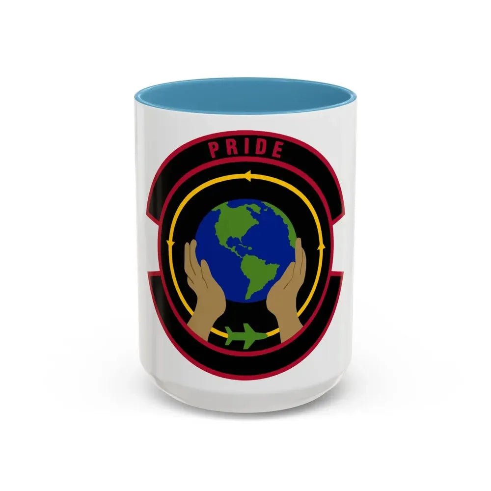 439 Force Support Squadron AFRC (U.S. Air Force) Accent Coffee Mug 15oz Light Blue - Go Mug Yourself