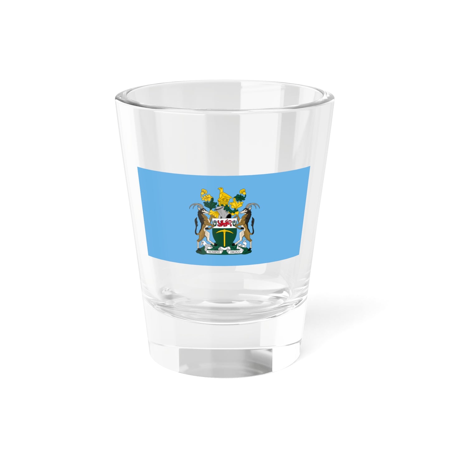 Flag of the President of Rhodesia 1970-1979 (Zimbabwe) Shot Glass 1.5oz