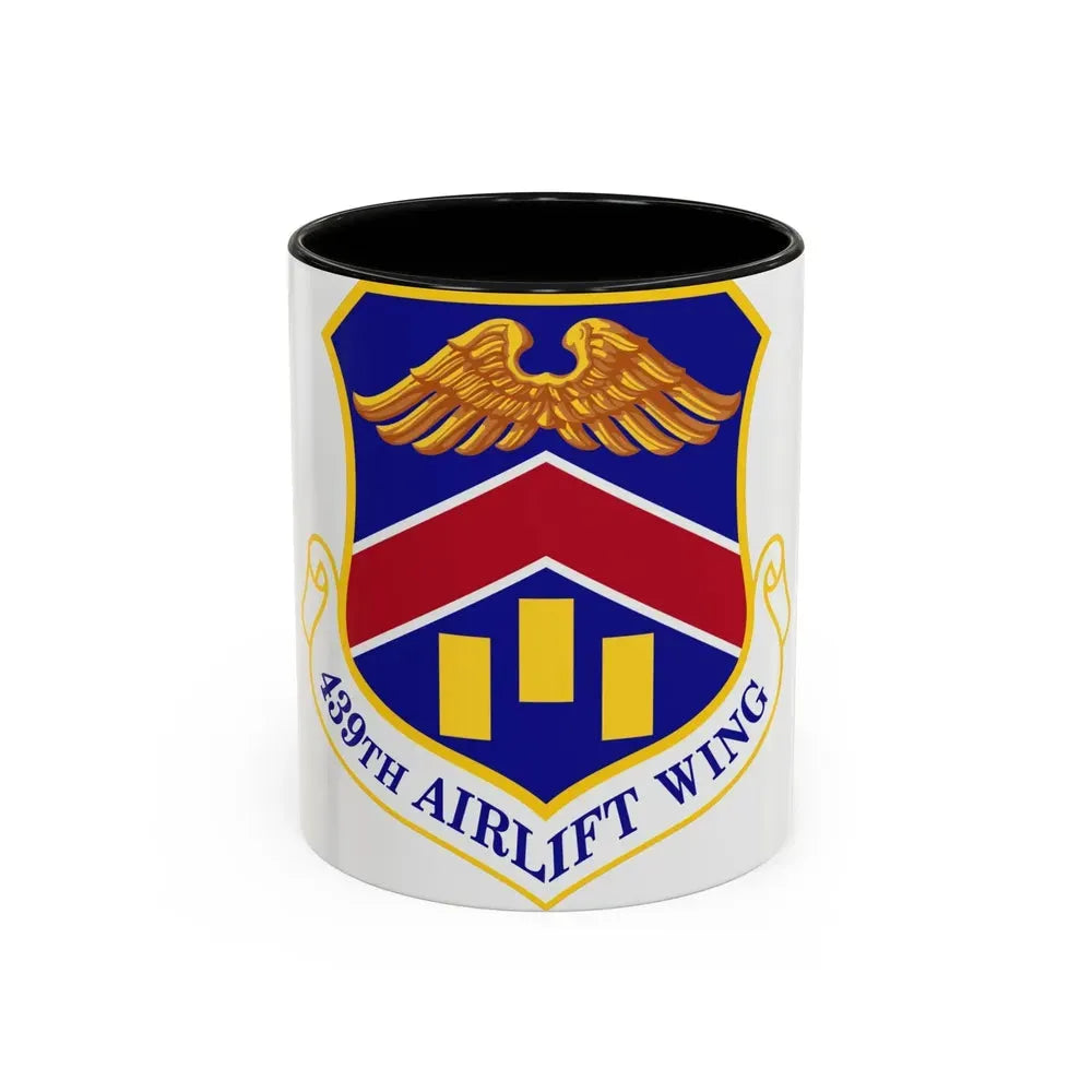 439th Airlift Wing (U.S. Air Force) Accent Coffee Mug 11oz Black - Go Mug Yourself