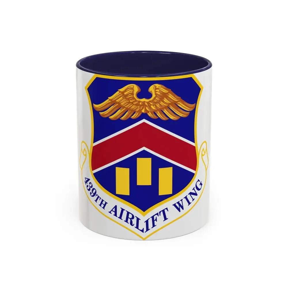 439th Airlift Wing (U.S. Air Force) Accent Coffee Mug 11oz Navy - Go Mug Yourself