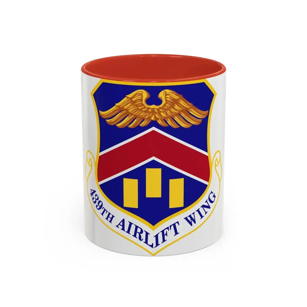 439th Airlift Wing (U.S. Air Force) Accent Coffee Mug 11oz Red - Go Mug Yourself