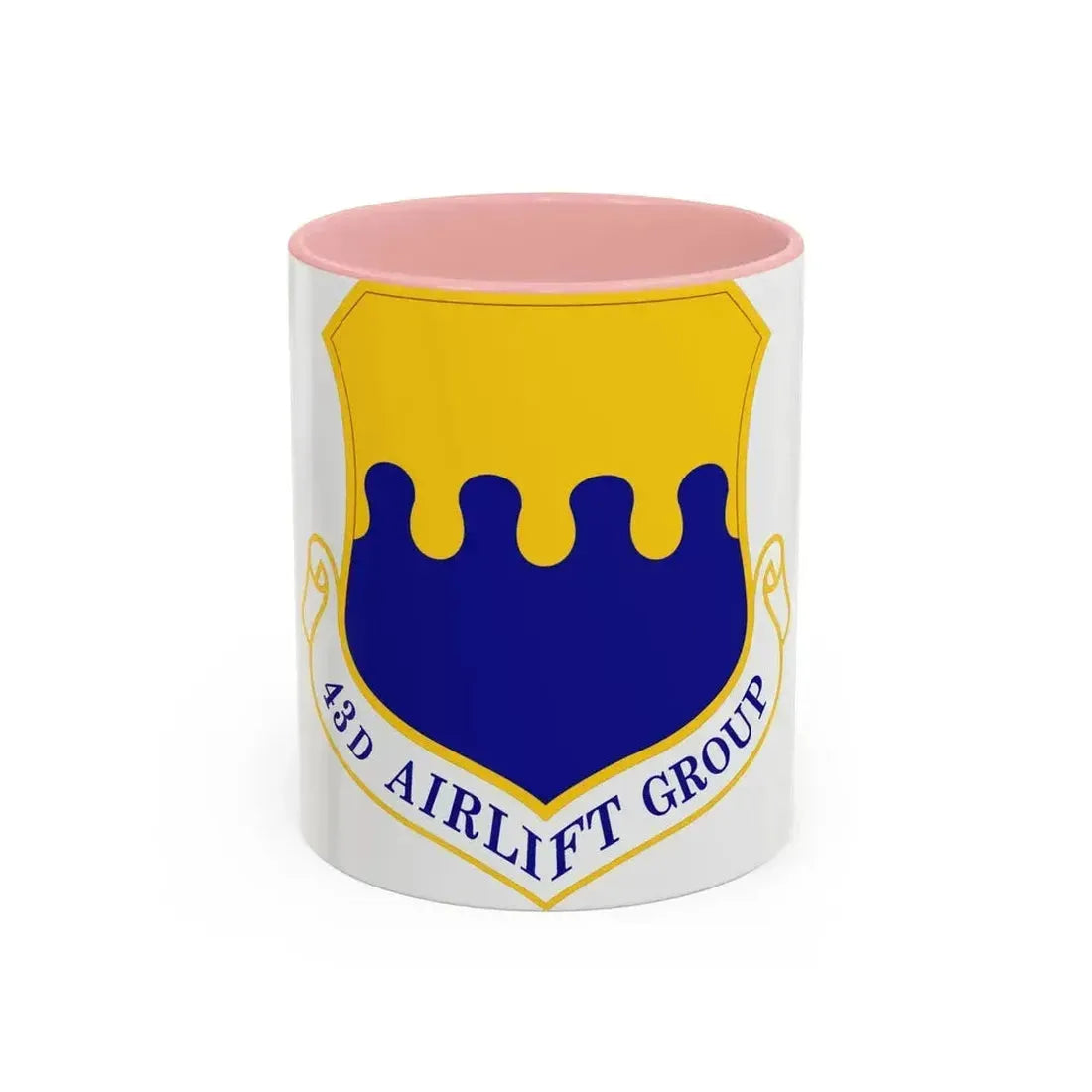43d Airlift Group (U.S. Air Force) Accent Coffee Mug 11oz Pink - Go Mug Yourself