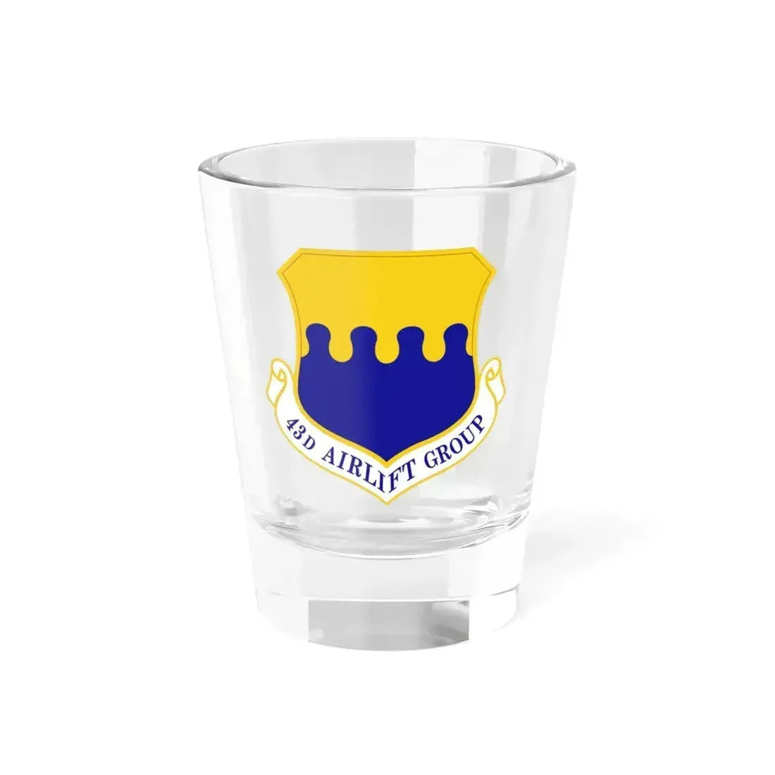 43d Airlift Group (U.S. Air Force) Shot Glass 1.5oz 1.5oz - Go Mug Yourself