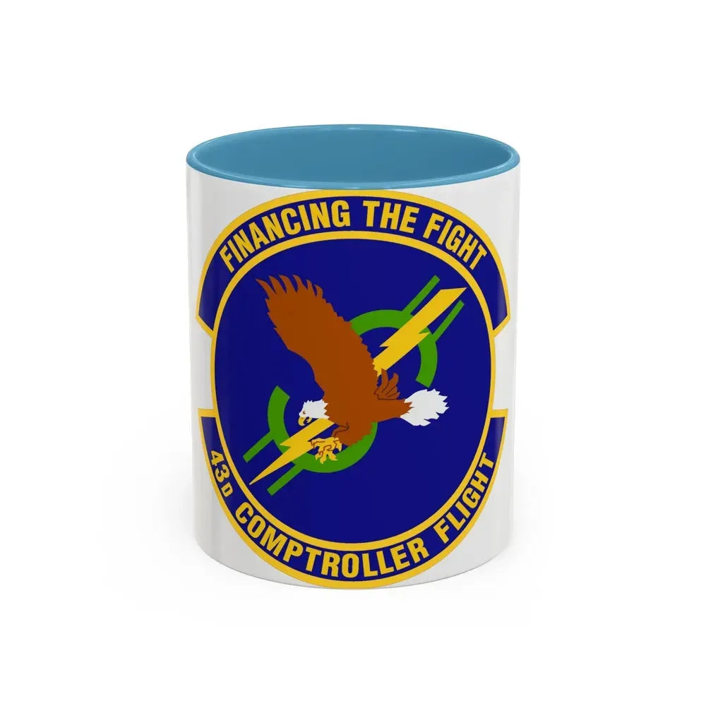 43d Comptroller Flight (U.S. Air Force) Accent Coffee Mug 11oz Light Blue - Go Mug Yourself