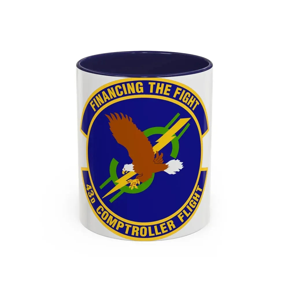 43d Comptroller Flight (U.S. Air Force) Accent Coffee Mug 11oz Navy - Go Mug Yourself