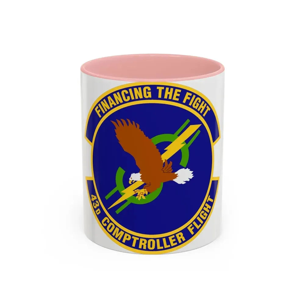 43d Comptroller Flight (U.S. Air Force) Accent Coffee Mug 11oz Pink - Go Mug Yourself