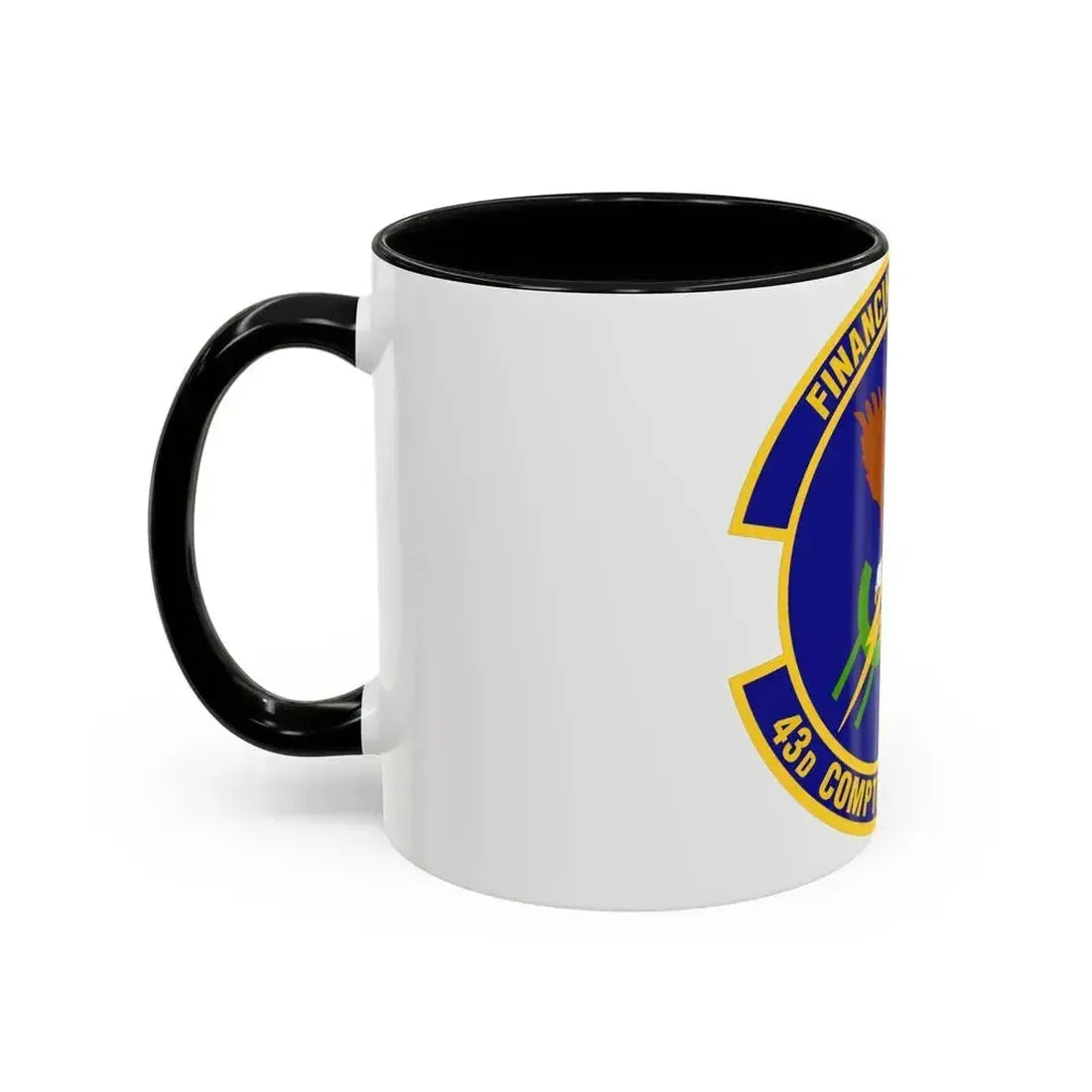 43d Comptroller Flight (U.S. Air Force) Accent Coffee Mug - Go Mug Yourself