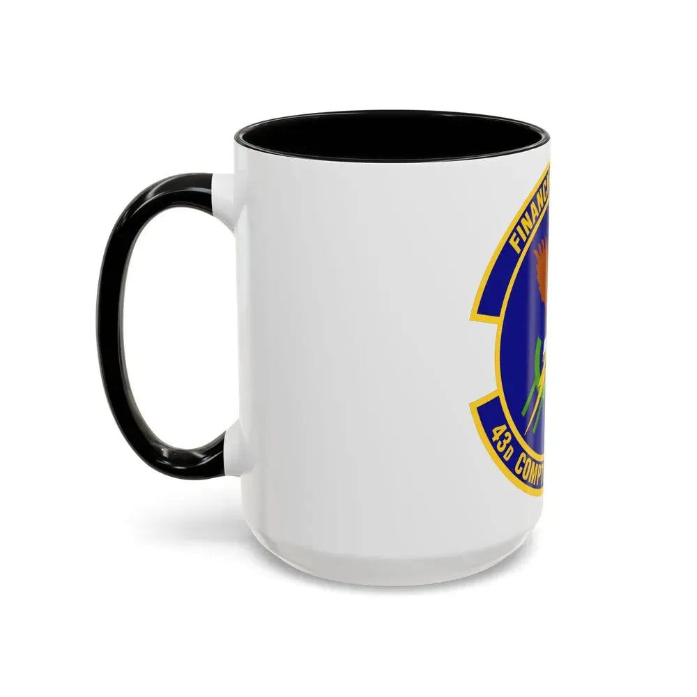 43d Comptroller Flight (U.S. Air Force) Accent Coffee Mug - Go Mug Yourself