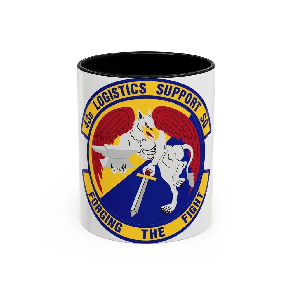 43d Logistics Support Squadron (U.S. Air Force) Accent Coffee Mug 11oz Black - Go Mug Yourself