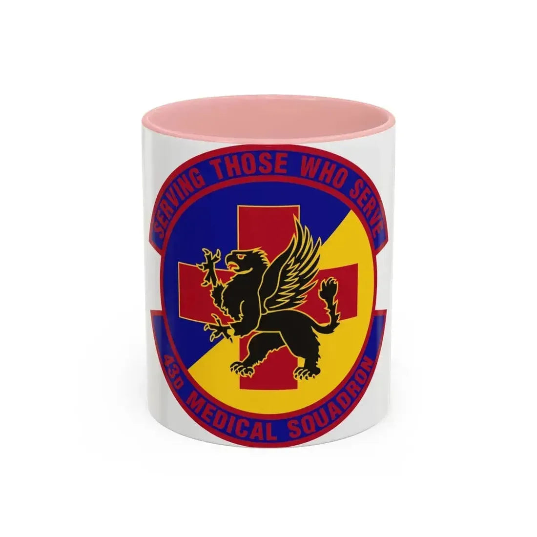 43d Medical Squadron (U.S. Air Force) Accent Coffee Mug 11oz Pink - Go Mug Yourself