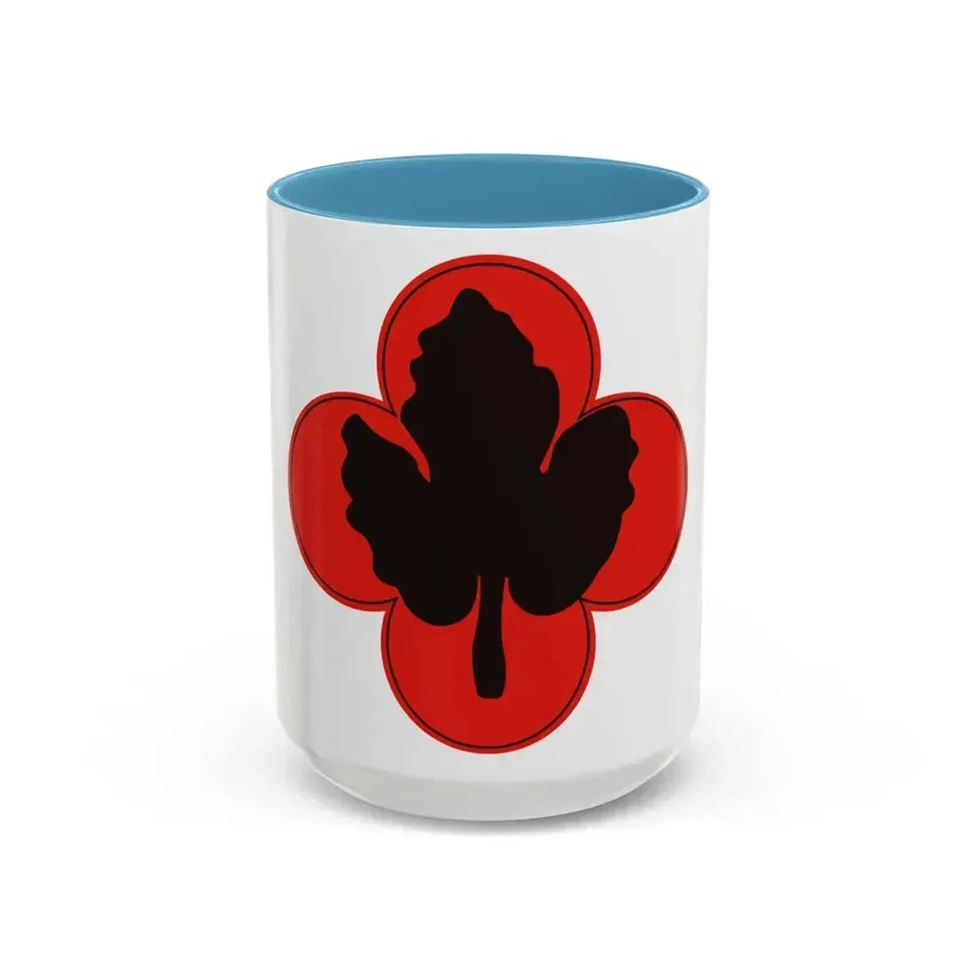 43rd Infantry Division CSIB (U.S. Army) Accent Coffee Mug 15oz Light Blue - Go Mug Yourself
