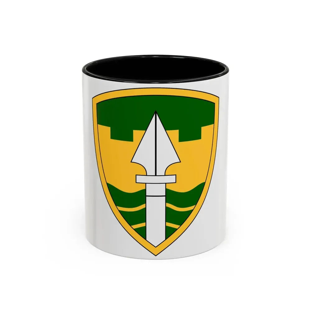 43rd Military Police Brigade (U.S. Army) Accent Coffee Mug 11oz Black - Go Mug Yourself