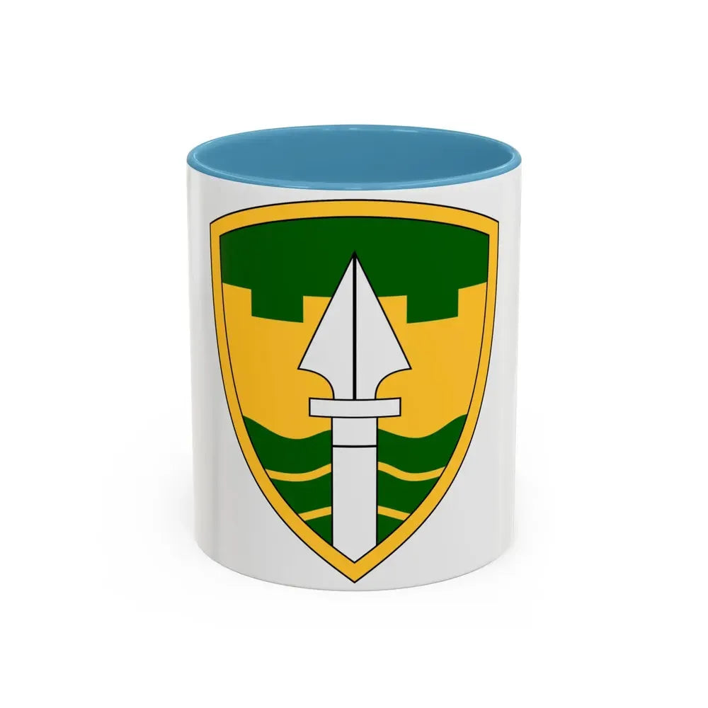 43rd Military Police Brigade (U.S. Army) Accent Coffee Mug 11oz Light Blue - Go Mug Yourself