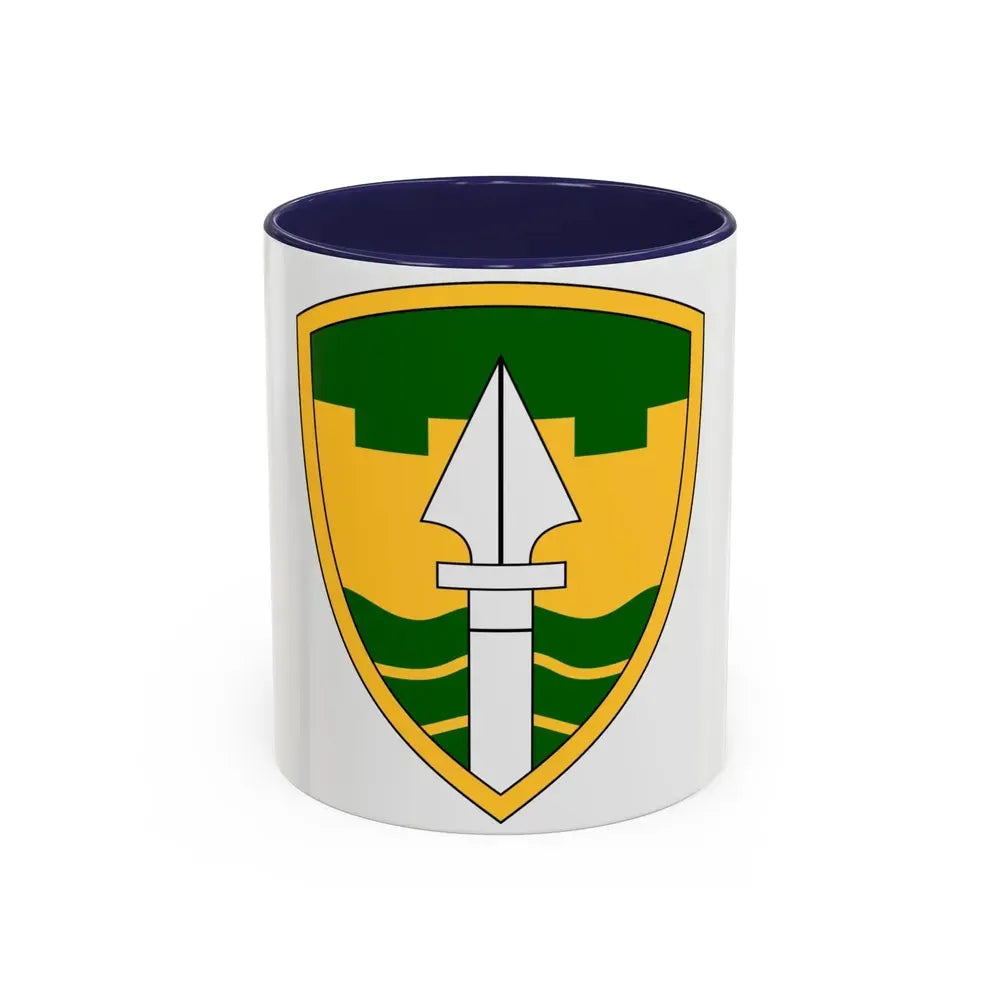 43rd Military Police Brigade (U.S. Army) Accent Coffee Mug 11oz Navy - Go Mug Yourself