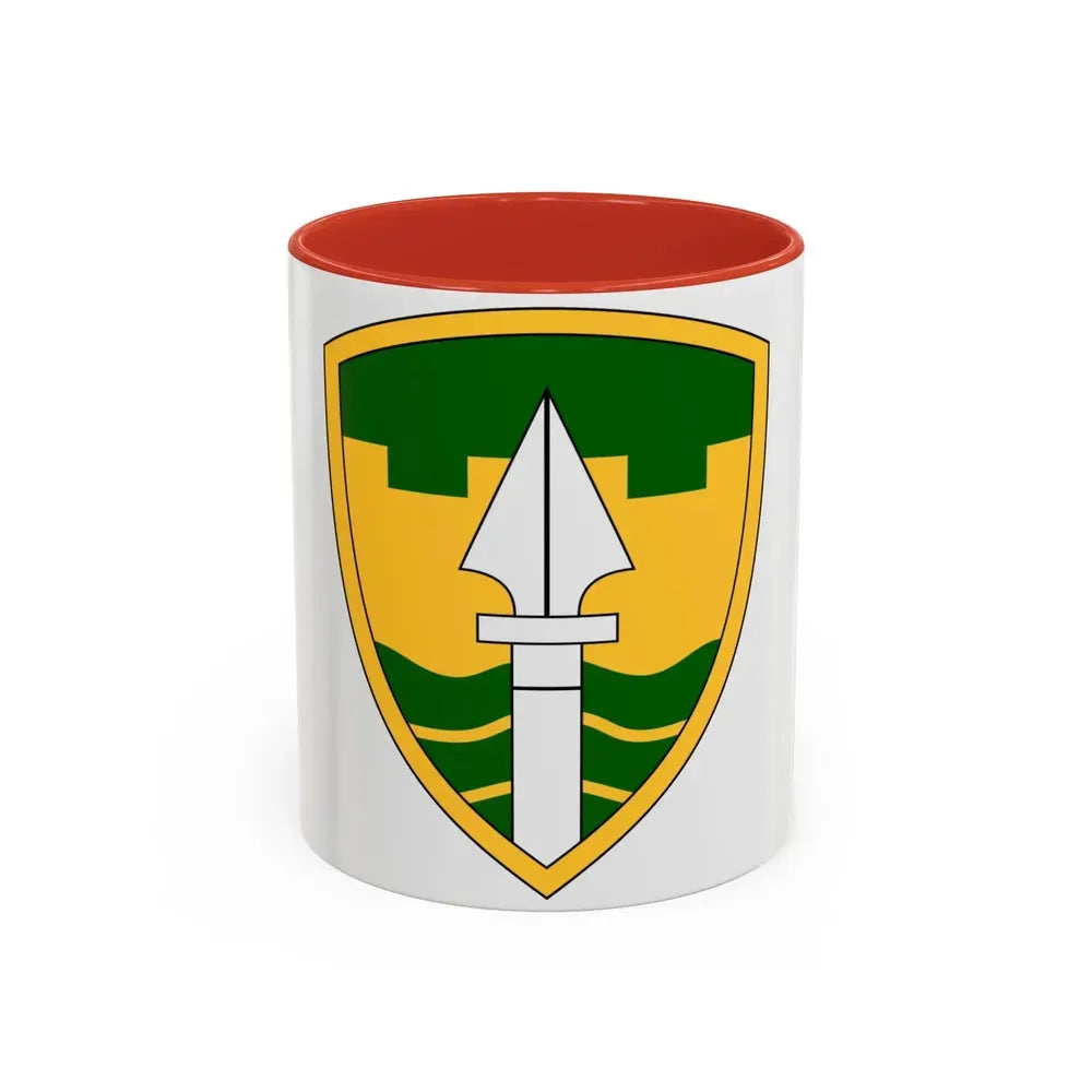 43rd Military Police Brigade (U.S. Army) Accent Coffee Mug 11oz Red - Go Mug Yourself