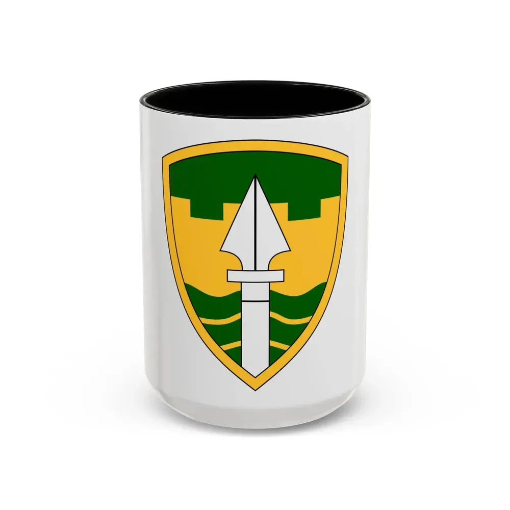 43rd Military Police Brigade (U.S. Army) Accent Coffee Mug 15oz Black - Go Mug Yourself