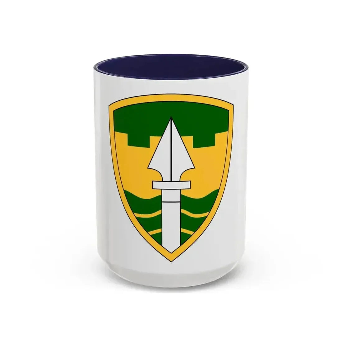 43rd Military Police Brigade (U.S. Army) Accent Coffee Mug 15oz Navy - Go Mug Yourself