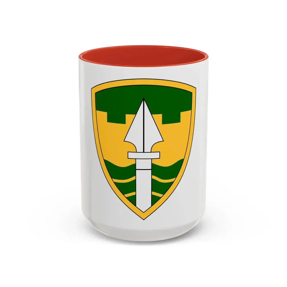 43rd Military Police Brigade (U.S. Army) Accent Coffee Mug 15oz Red - Go Mug Yourself