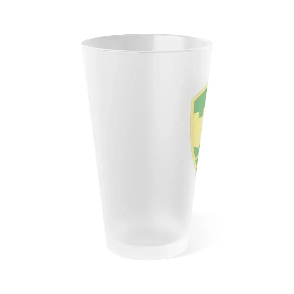 43rd Military Police Brigade (U.S. Army) Frosted Pint Glass 16oz - Go Mug Yourself