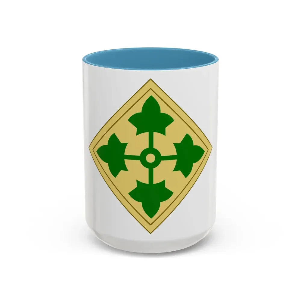 43rd Sustainment Brigade 2 (U.S. Army) Accent Coffee Mug 15oz Light Blue - Go Mug Yourself