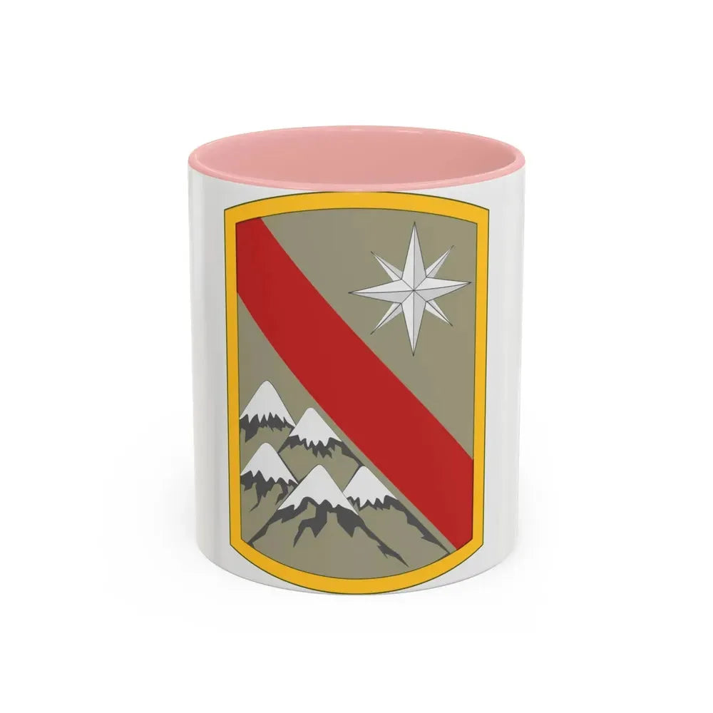 43rd Sustainment Brigade 3 (U.S. Army) Accent Coffee Mug 11oz Pink - Go Mug Yourself
