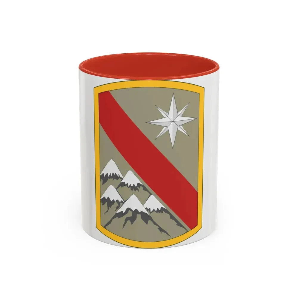 43rd Sustainment Brigade 3 (U.S. Army) Accent Coffee Mug 11oz Red - Go Mug Yourself
