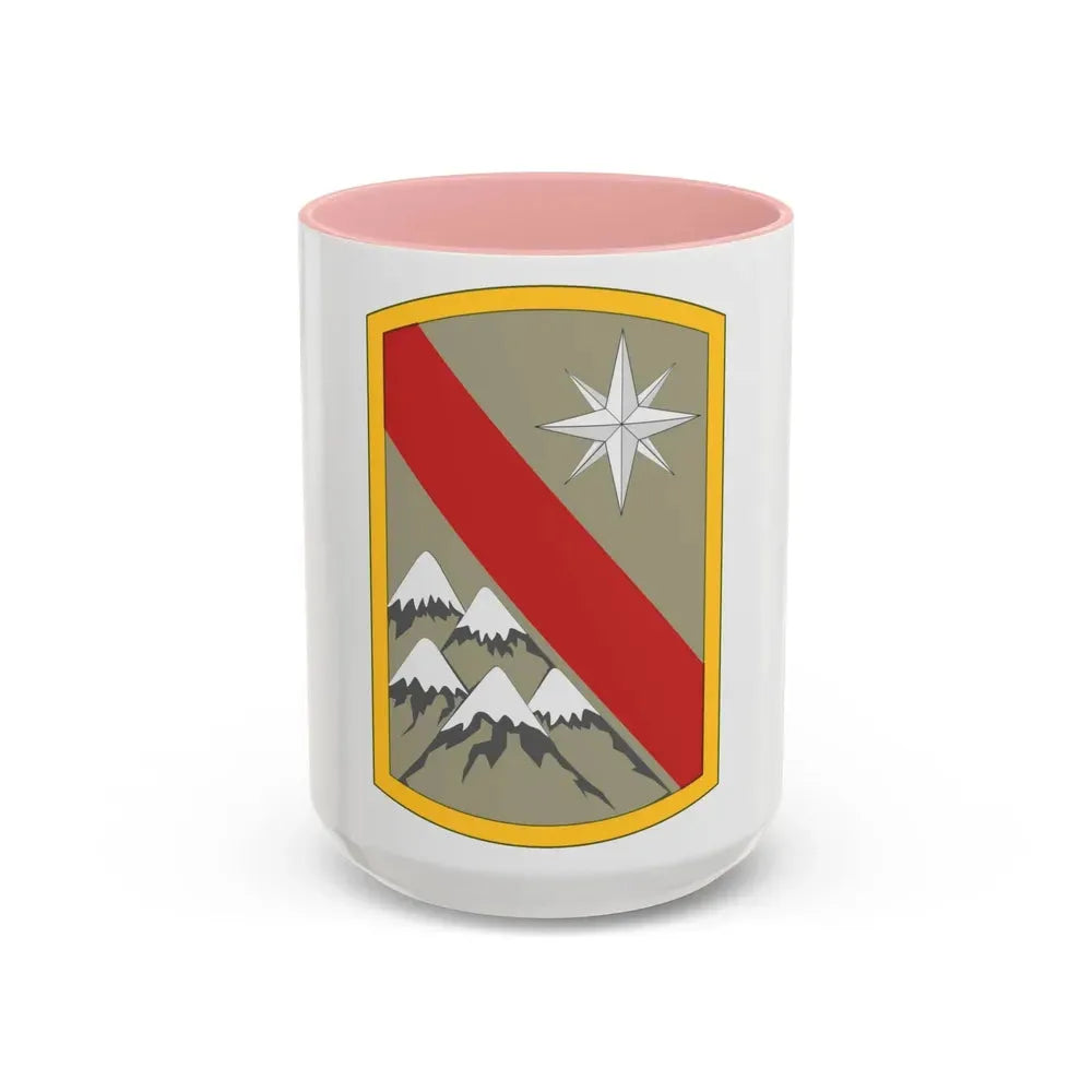 43rd Sustainment Brigade 3 (U.S. Army) Accent Coffee Mug 15oz Pink - Go Mug Yourself