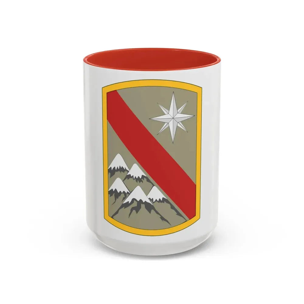 43rd Sustainment Brigade 3 (U.S. Army) Accent Coffee Mug 15oz Red - Go Mug Yourself