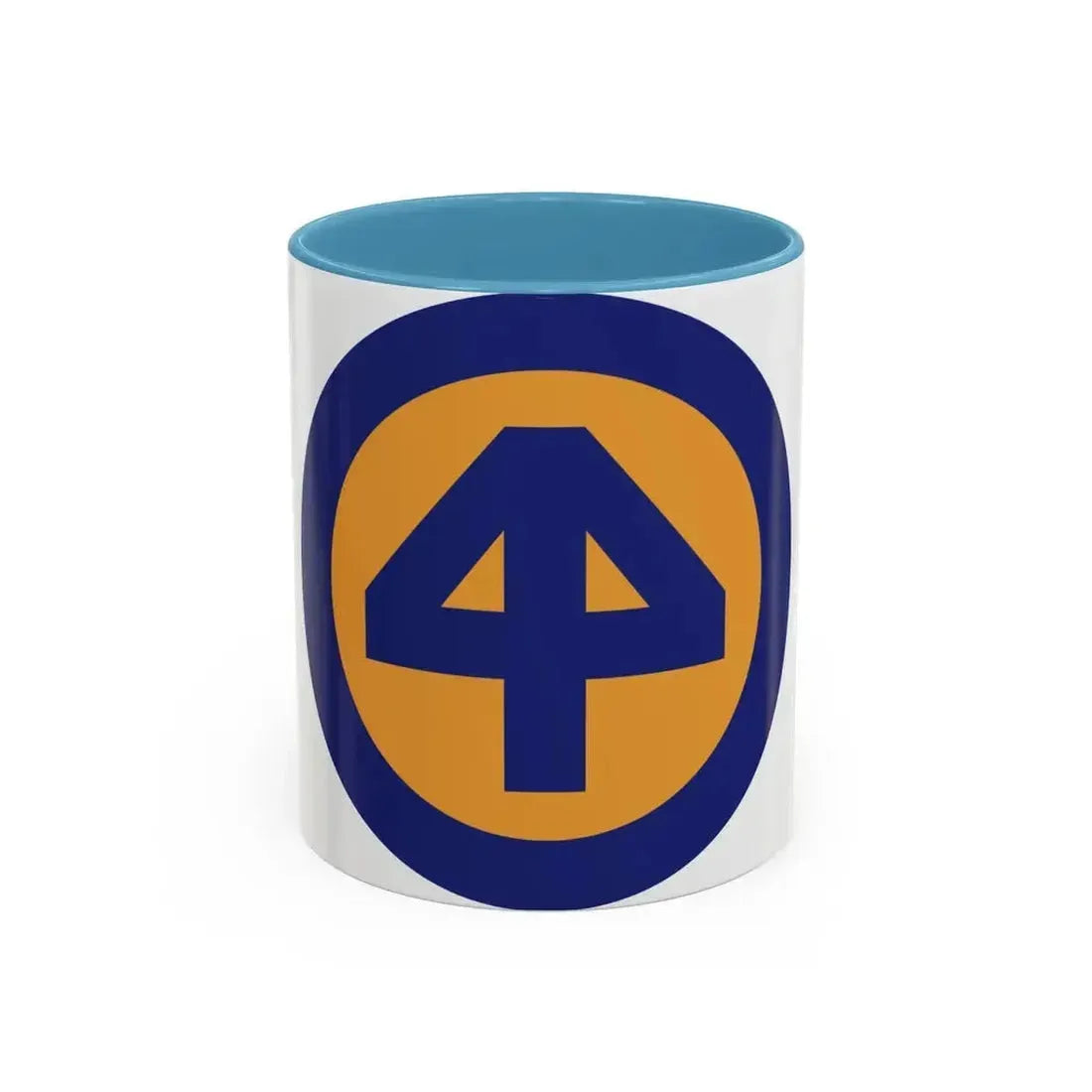 44 INF DIV SSI (U.S. Army) Accent Coffee Mug 11oz Light Blue - Go Mug Yourself