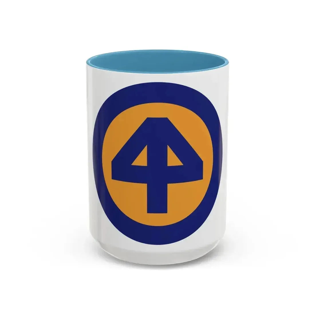 44 INF DIV SSI (U.S. Army) Accent Coffee Mug 15oz Light Blue - Go Mug Yourself