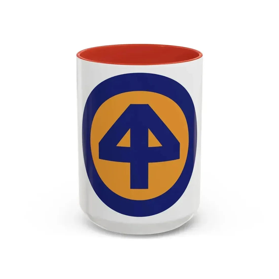 44 INF DIV SSI (U.S. Army) Accent Coffee Mug 15oz Red - Go Mug Yourself