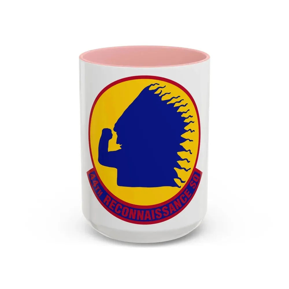 44 Reconnaissance Squadron ACC (U.S. Air Force) Accent Coffee Mug 15oz Pink - Go Mug Yourself