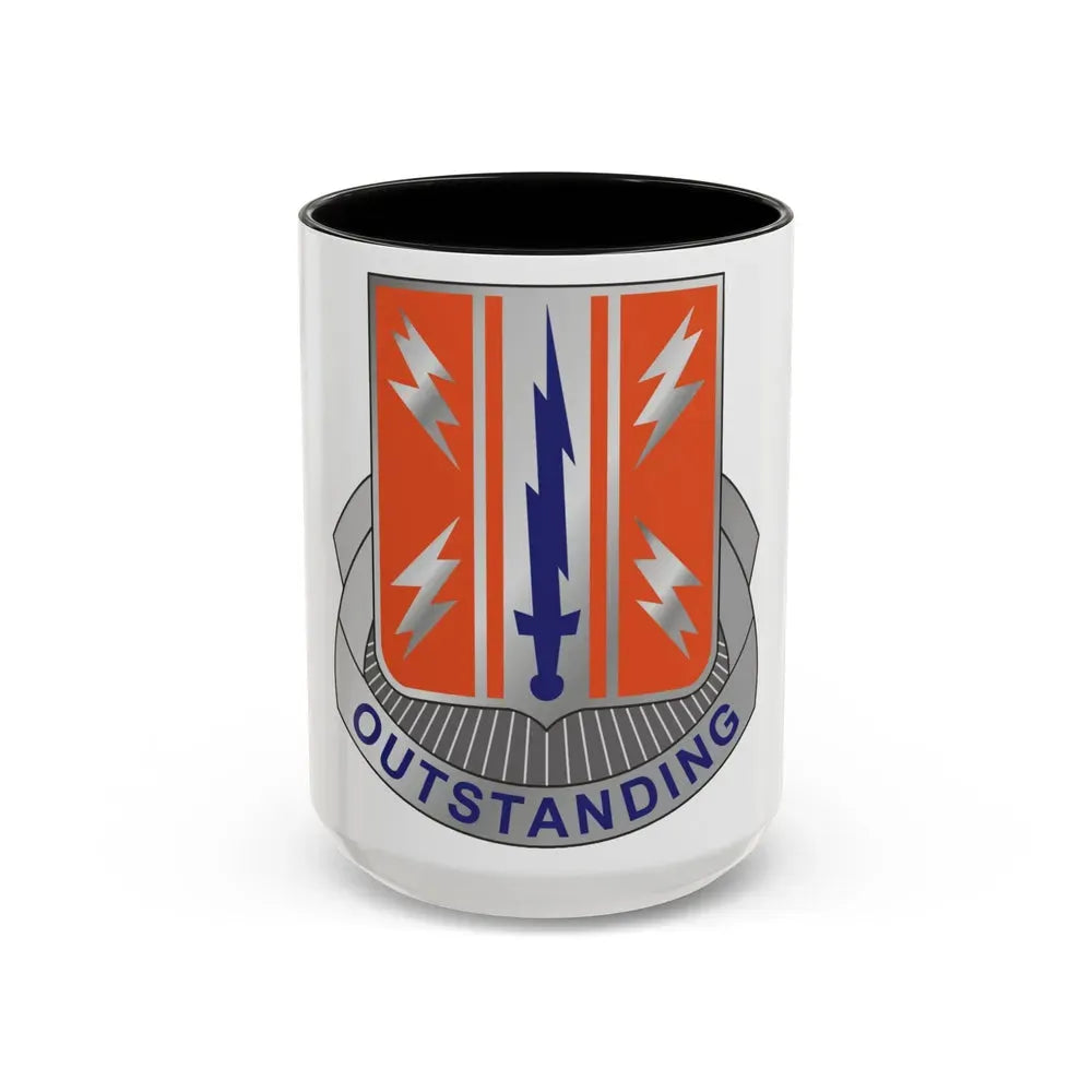 44 Signal Battalion (U.S. Army) Accent Coffee Mug 15oz Black - Go Mug Yourself