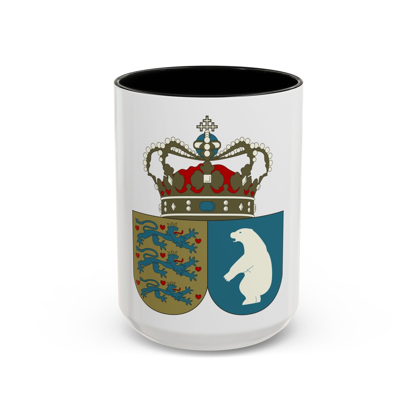 Coat of arms of the County of Greenland - Accent Coffee Mug