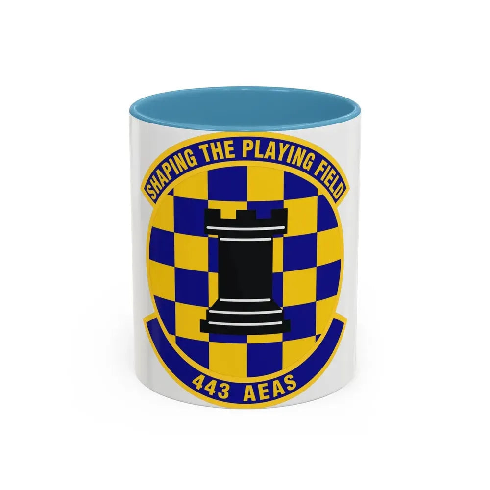 443d Air Expeditionary Advisory Squadron (U.S. Air Force) Accent Coffee Mug 11oz Light Blue - Go Mug Yourself