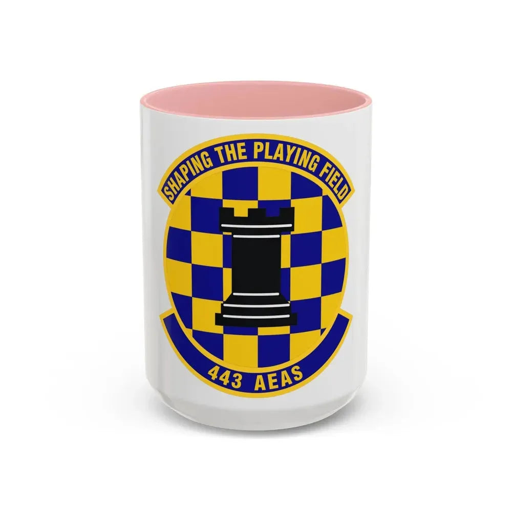 443d Air Expeditionary Advisory Squadron (U.S. Air Force) Accent Coffee Mug 15oz Pink - Go Mug Yourself