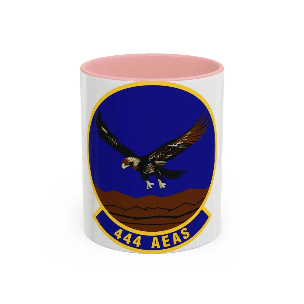 444th Air Expeditionary Advisory Squadron (U.S. Air Force) Accent Coffee Mug 11oz Pink - Go Mug Yourself