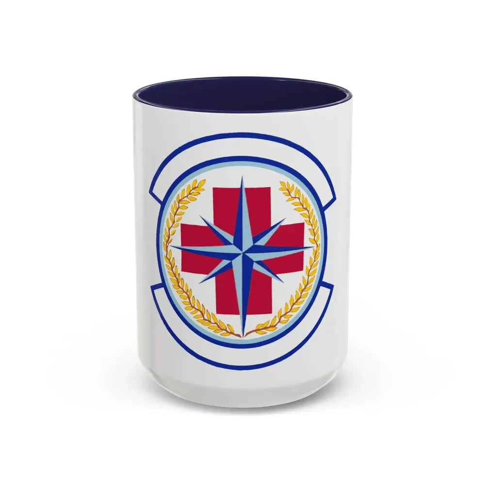 446 Aerospace Medicine Squadron AFRC (U.S. Air Force) Accent Coffee Mug 15oz Navy - Go Mug Yourself