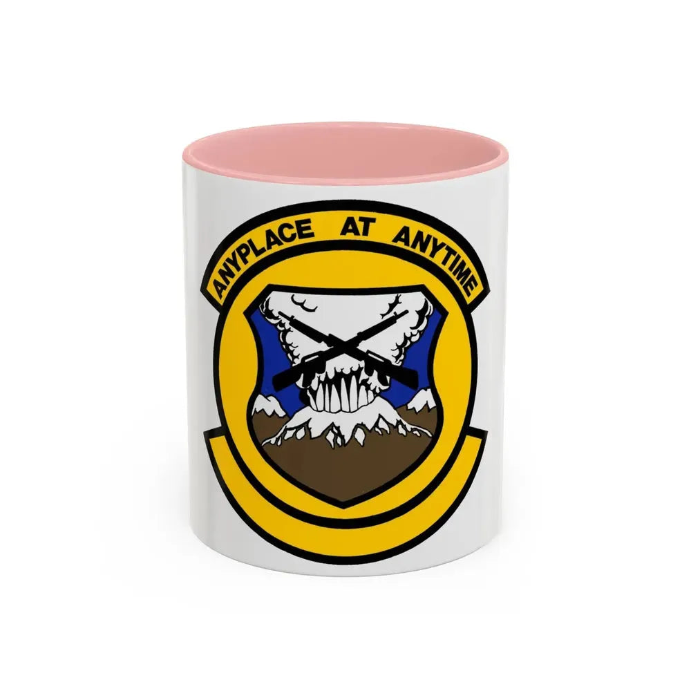 446 Security Forces Squadron AFRC (U.S. Air Force) Accent Coffee Mug 11oz Pink - Go Mug Yourself
