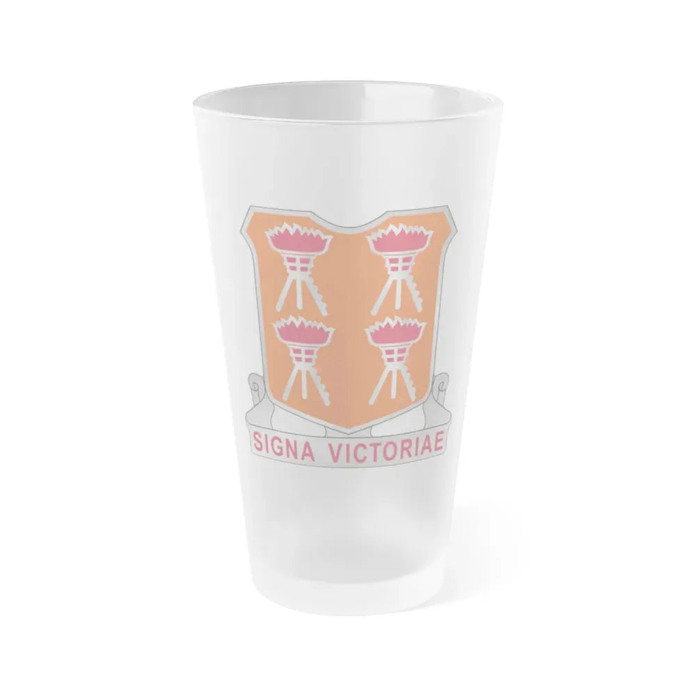 447 Signal Battalion (U.S. Army) Frosted Pint Glass 16oz Default Title - Go Mug Yourself