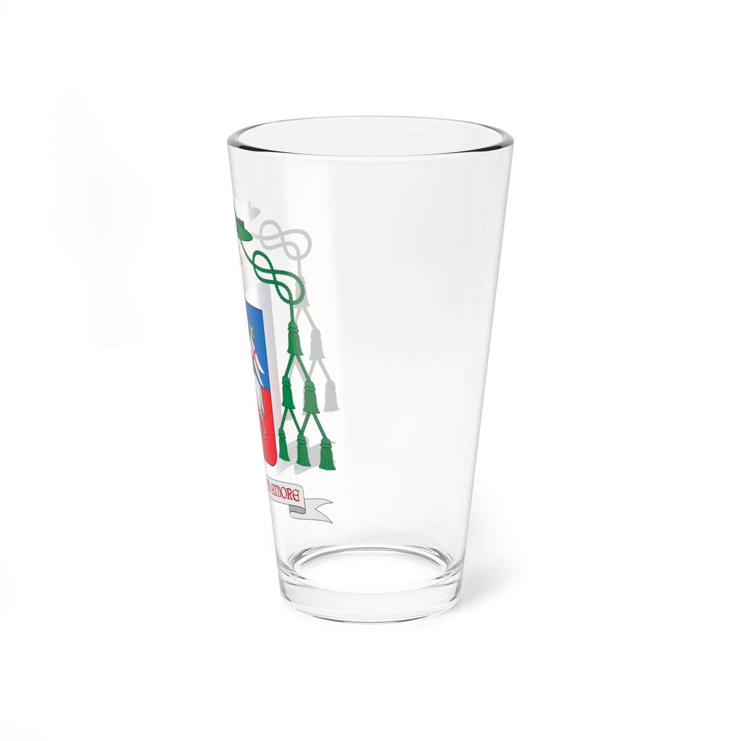 Escudo de Dominique Marie Jean Denis You (Spain) (Coat of Arms) Pint Glass 16oz