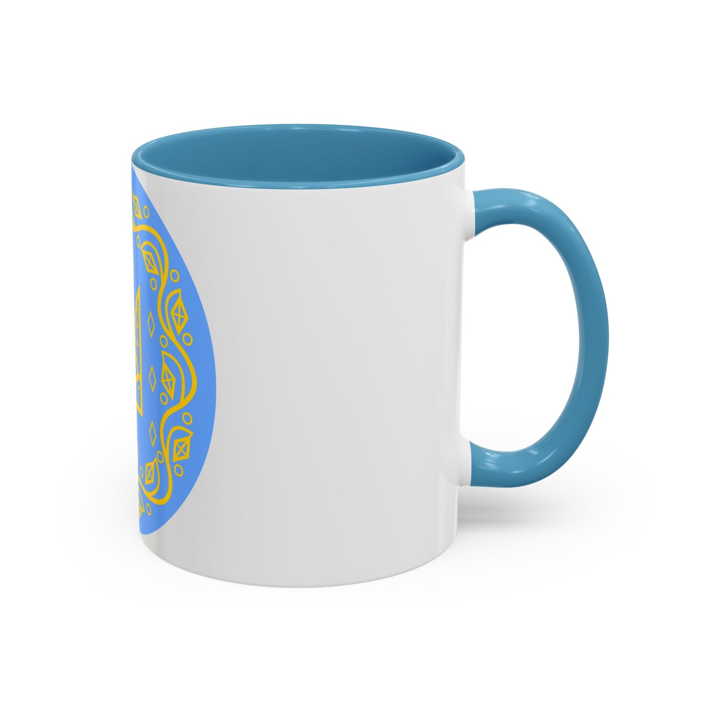 Coat of arms of Ukrainian People's Republic 2 - Accent Coffee Mug