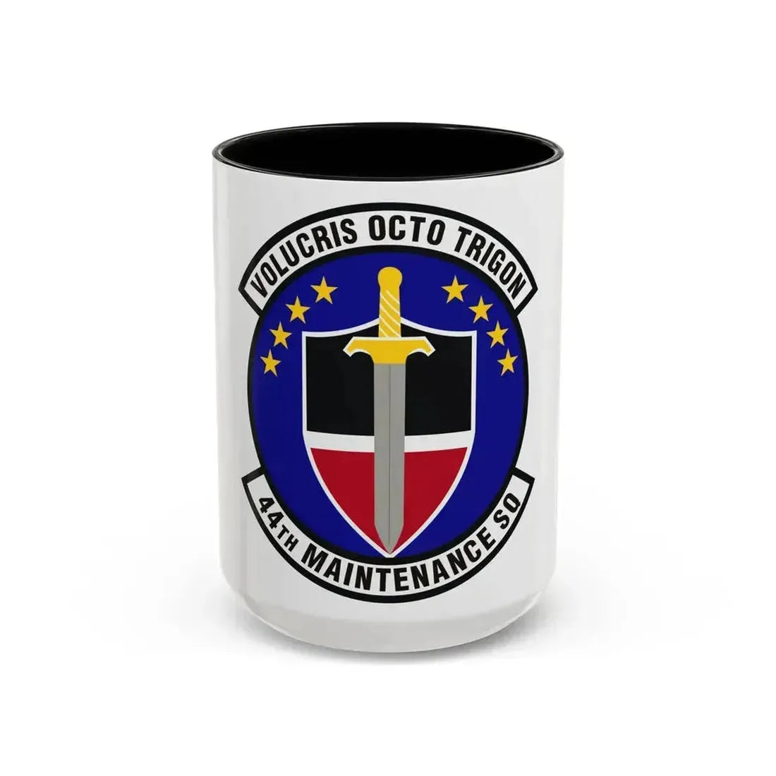 44th Maintenance Squadron (U.S. Air Force) Accent Coffee Mug 15oz Black - Go Mug Yourself