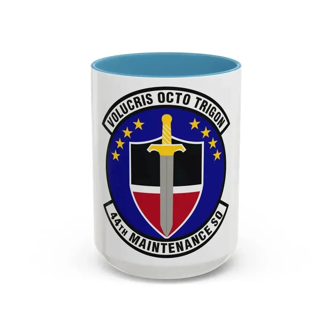 44th Maintenance Squadron (U.S. Air Force) Accent Coffee Mug 15oz Light Blue - Go Mug Yourself