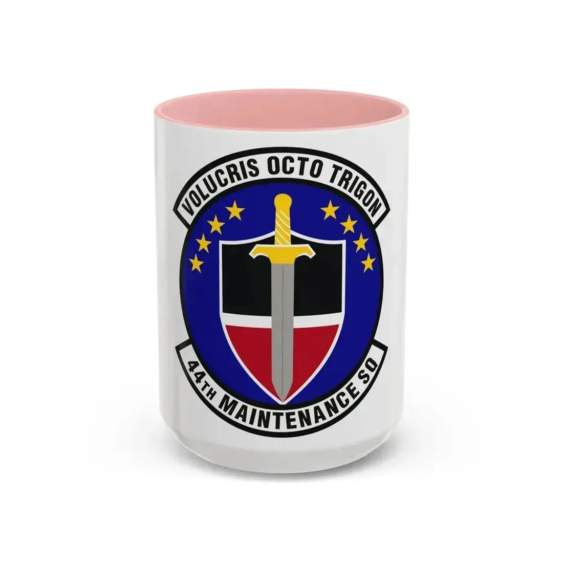 44th Maintenance Squadron (U.S. Air Force) Accent Coffee Mug 15oz Pink - Go Mug Yourself