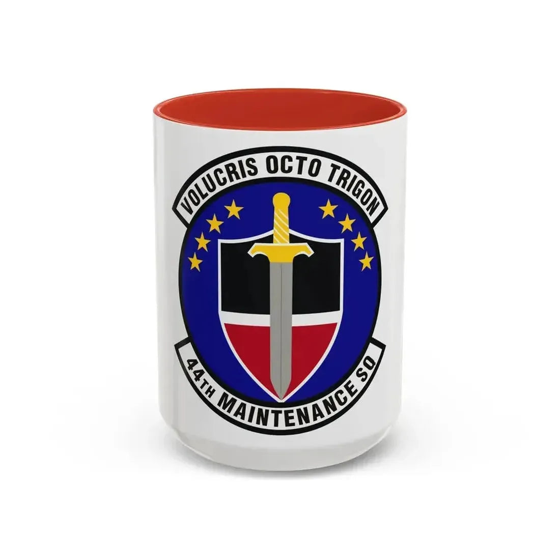 44th Maintenance Squadron (U.S. Air Force) Accent Coffee Mug 15oz Red - Go Mug Yourself