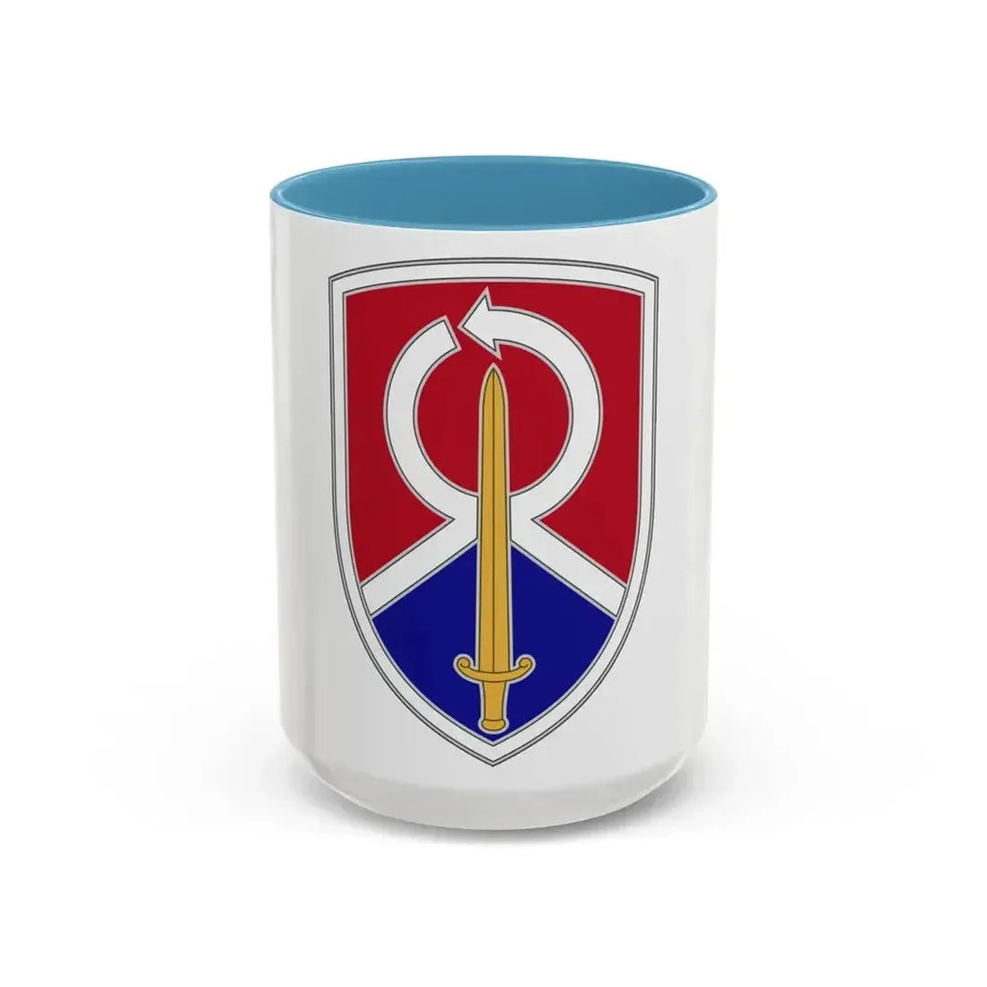 451 Sustainment Command 2 (U.S. Army) Accent Coffee Mug 15oz Light Blue - Go Mug Yourself