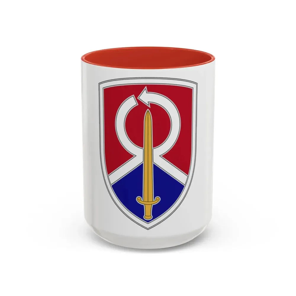 451 Sustainment Command 2 (U.S. Army) Accent Coffee Mug 15oz Red - Go Mug Yourself