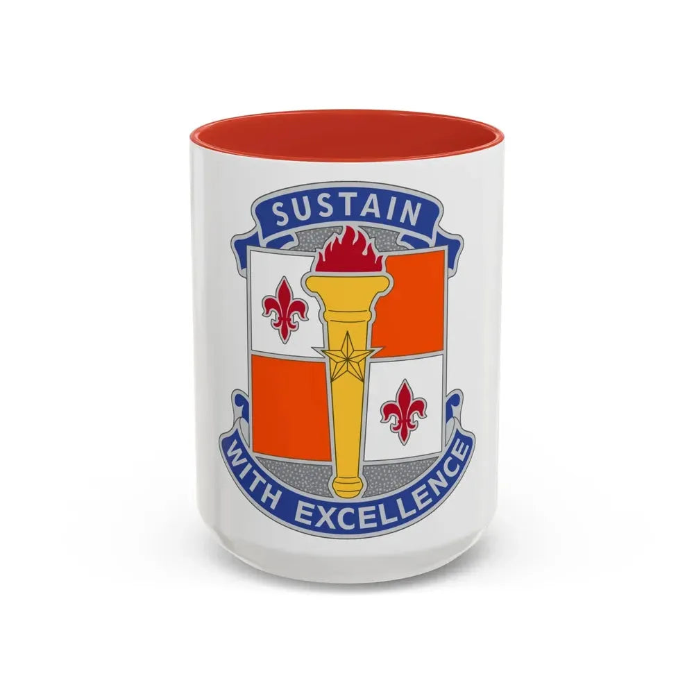 451 Sustainment Command 3 (U.S. Army) Accent Coffee Mug 15oz Red - Go Mug Yourself
